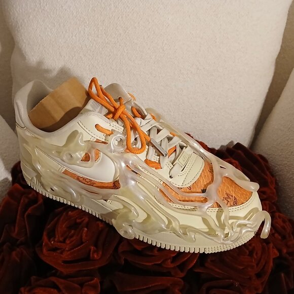 Custom AF1s Size 8.5 Wmns ✨️🧡✨️ - Picture 6 of 7